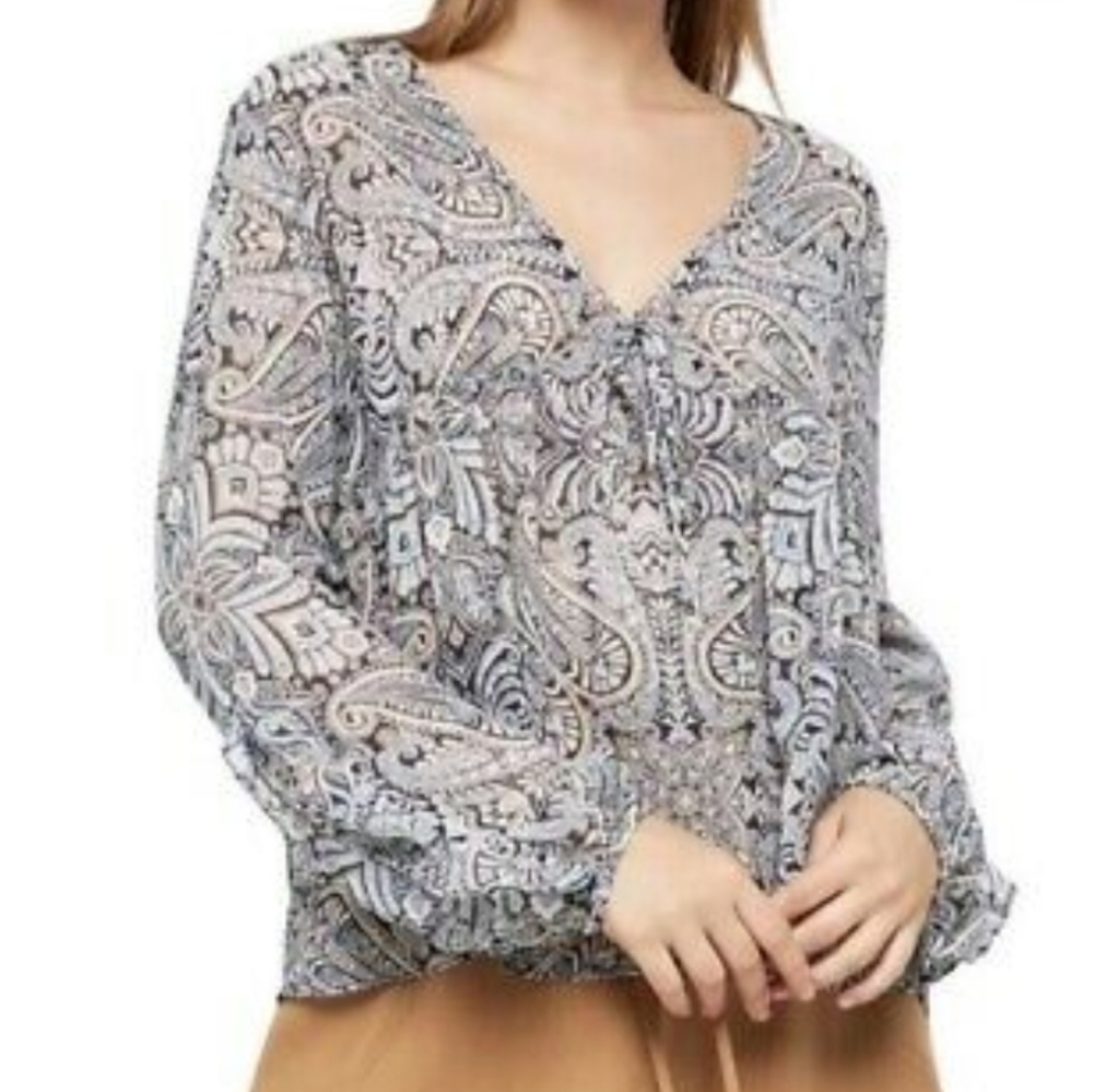 BCBGeneration paisley boho top